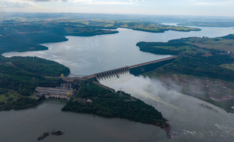 COPEL - Usina Salto Caxias registra as maiores vazões do ano após chuvas na bacia do Rio Iguaçu