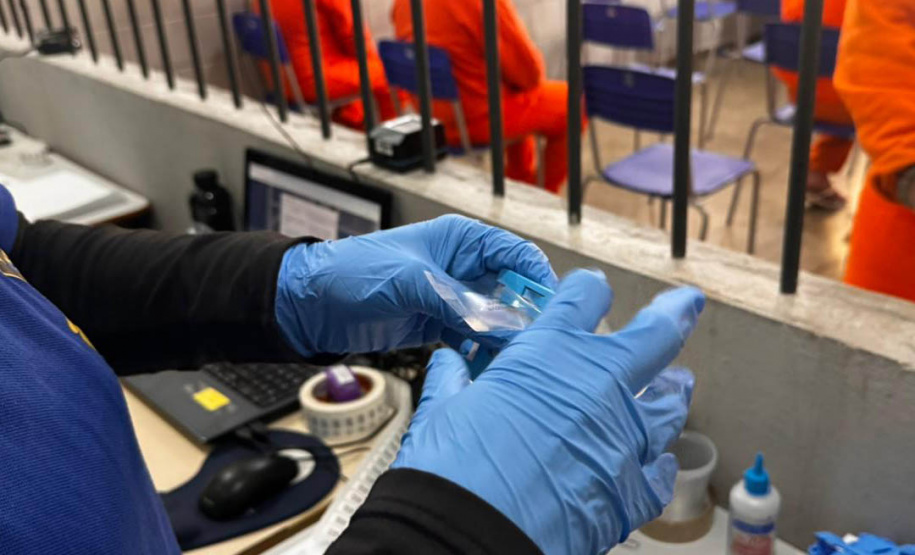 PPPR e PCIPR realizam 775 coletas de DNA em unidades penais da região de Foz do Iguaçu