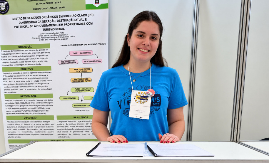 Estudante propõe transformar compostagem em atração para o turismo rural em Ribeirão Claro, no Paraná