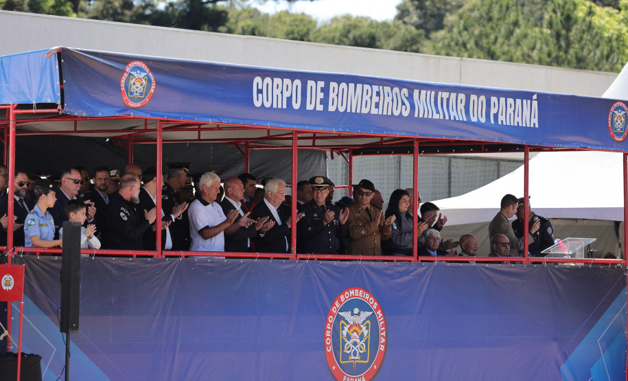O governador Darci Piana participou nesta quinta-feira (8) do Aniversario bombeiros no Guatupê