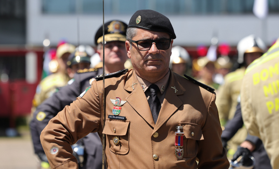 O governador Darci Piana participou nesta quinta-feira (8) do Aniversario bombeiros no Guatupê