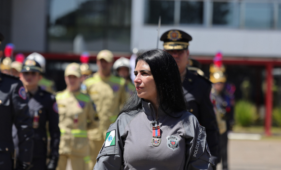 O governador Darci Piana participou nesta quinta-feira (8) do Aniversario bombeiros no Guatupê