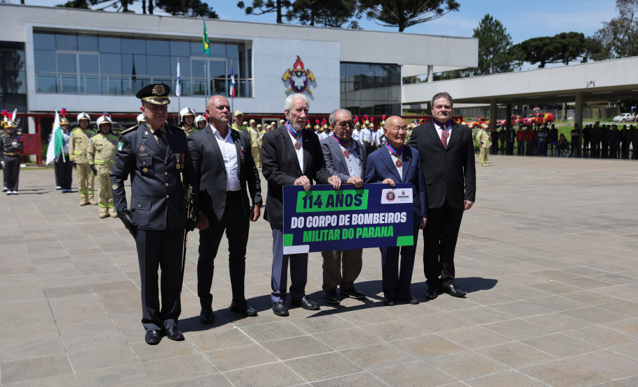 O governador Darci Piana participou nesta quinta-feira (8) do Aniversario bombeiros no Guatupê