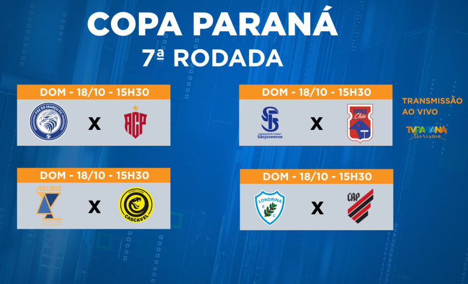 TV PARANÁ TURISMO TRANSMITE RODADA DECISIVA DA COPA PARANÁ