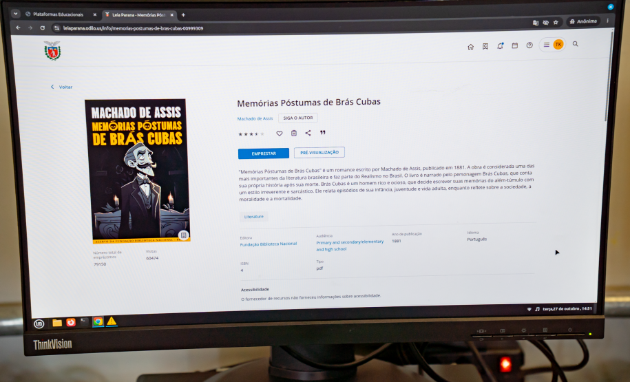Paraná usa vídeos curtos e tecnologia para incentivar leitura na rede estadual