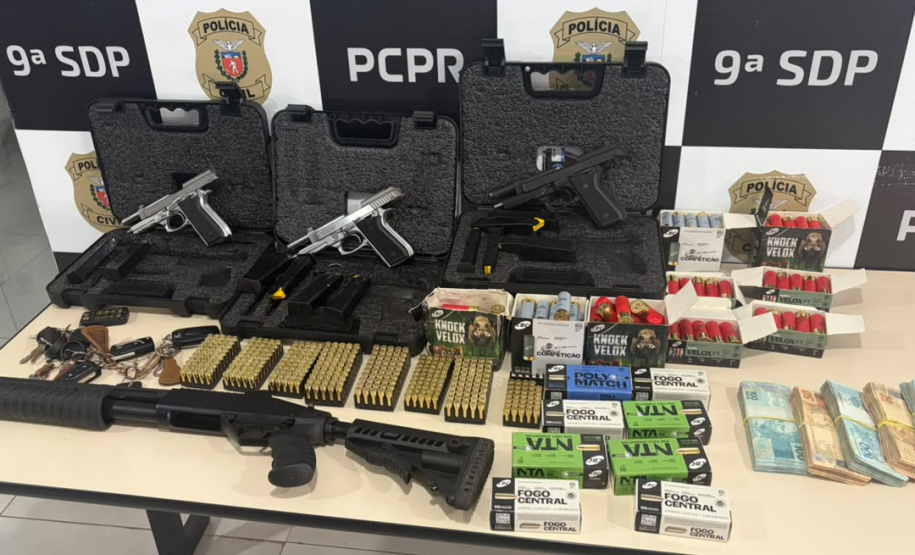 PCPR apreende R$ 48 mil, veículos, embarcações e armas em operação contra fraude milionária