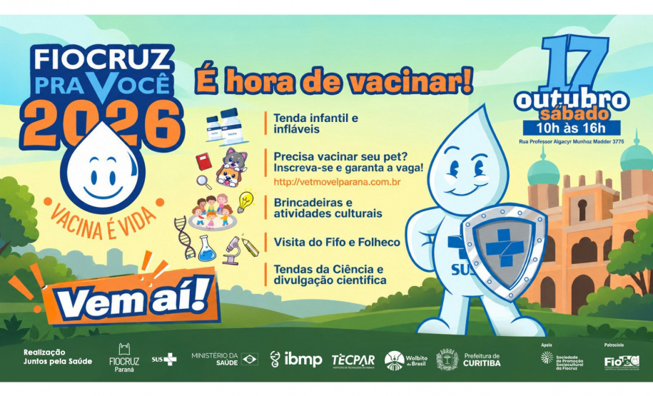 Parque Tecnológico da Saúde realiza evento com vacinação, ciência e atividades gratuitas para toda família