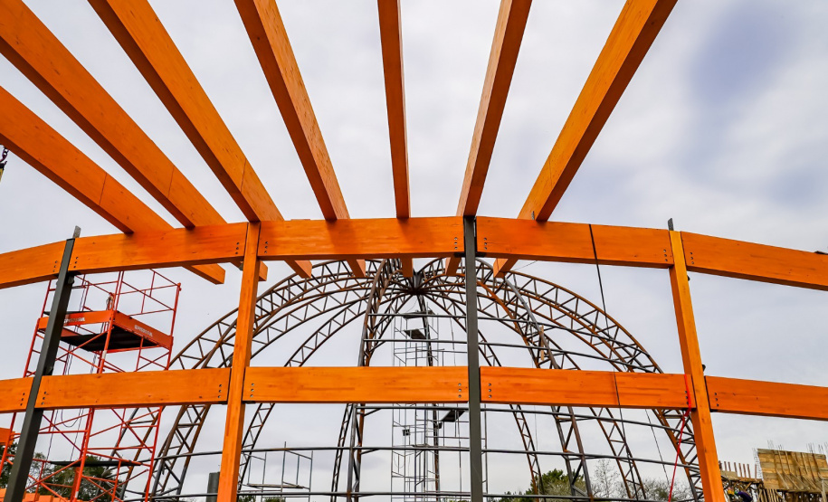 Obra do planetário em Pinhais entra em nova fase prestes a receber tecnologia alemã de última geração