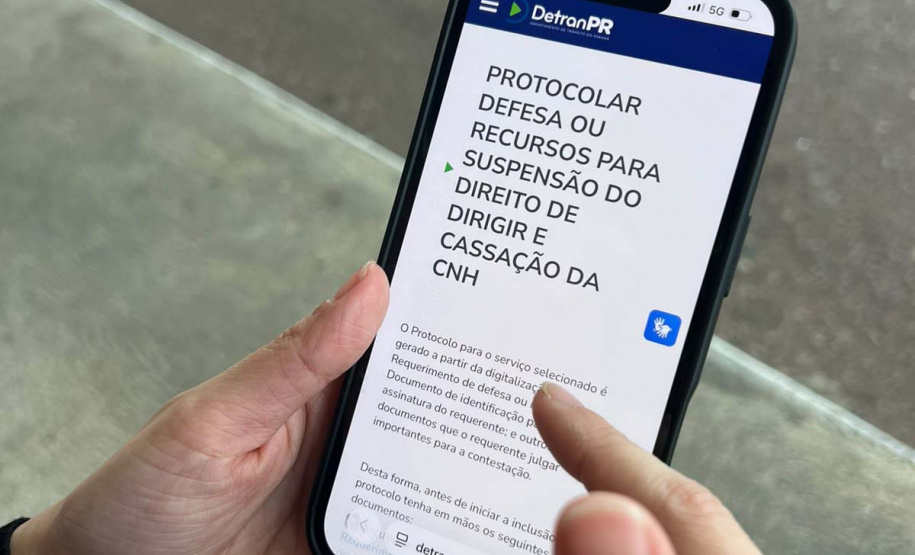 Detran-PR reforça facilidade do site oficial para recursos de infrações, suspensões e cassações