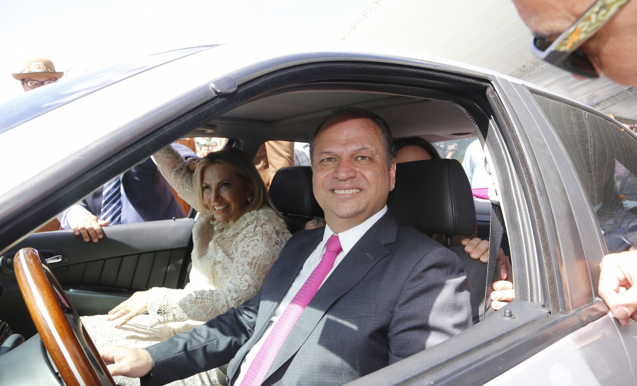 Posse do governador Carlos Massa Ratinho Júnior. Na foto, a ex governadora Cida Borghetti. - Curitiba/Pr, 01.01.2019 - Foto Jonas Oliveira