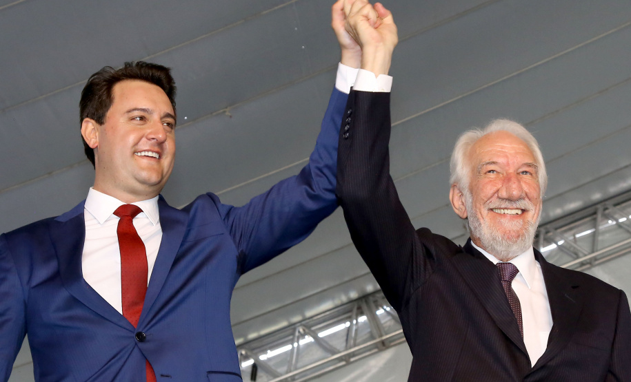 Posse do governador Carlos Massa Ratinho Junior. Na foto, com o vice governador, Darci Piana - Curitiba, 01/01/2019 - Foto: Jaelson Lucas/ANPr