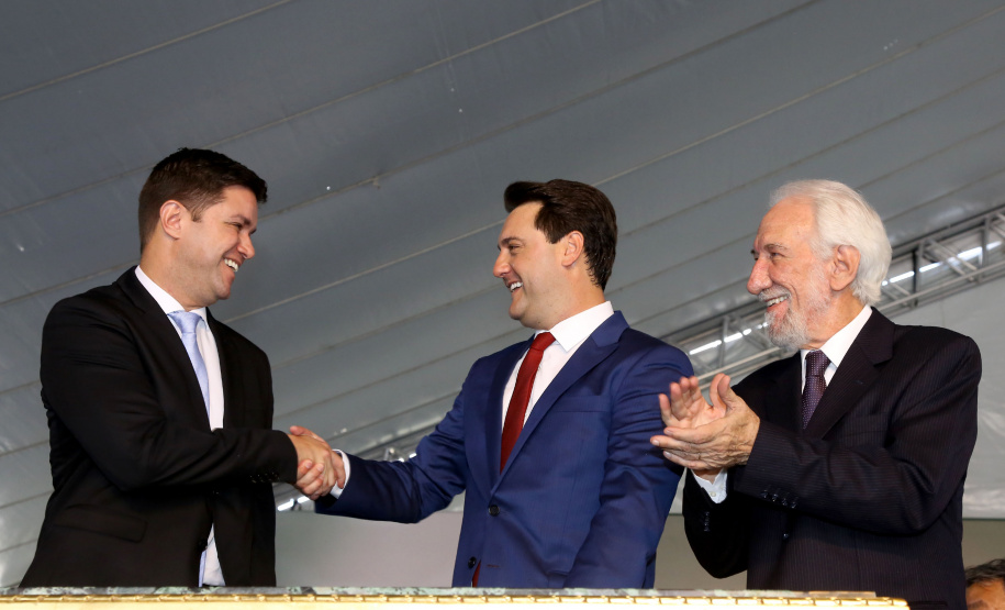Governador Carlos Massa Ratinho Júnior dá posse ao secretário Guto Silva, da Casa Civil  -  /01/2019  -  Foto: Jaelson Lucas/ANPr