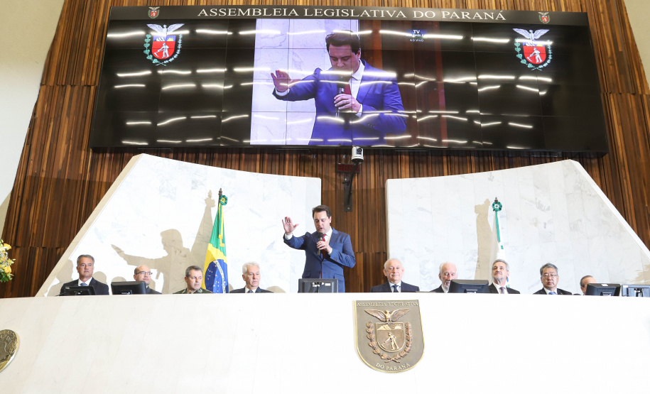 Posse do governador Carlos Massa Ratinho Junior - Curitiba, 01/01/2019 - Foto: Rodrigo Félix Leal