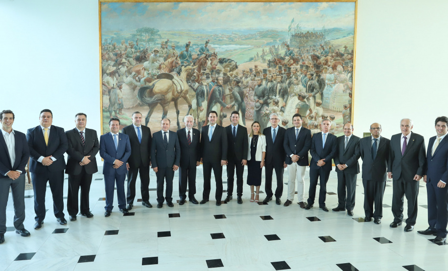 Governador Carlos Massa Ratinho Junior durante a primeira reunião de trabalho com a equipe de secretários de Estado. - Curitiba, 02/01/2019 - Foto: Rodrigo Félix Leal