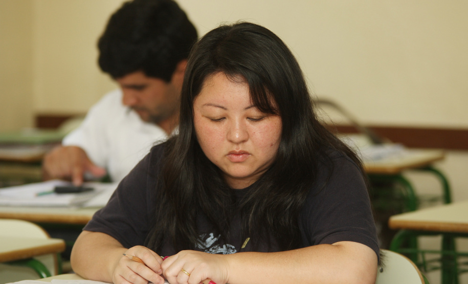 Exames Educação de Jovens e Adultos.  - Foto: Divulgação SEED