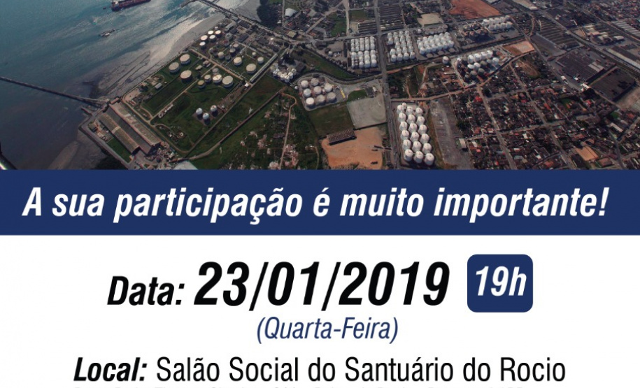 A Administração dos Portos de Paranaguá e Antonina (Appa) realiza no próximo dia 23, às 19h, a audiência pública para apresentação do projeto de ampliação do cais de acostagem do Porto de Paranaguá. - Paranaguá, 07/01/2019 - Foto: Divulgação APPA