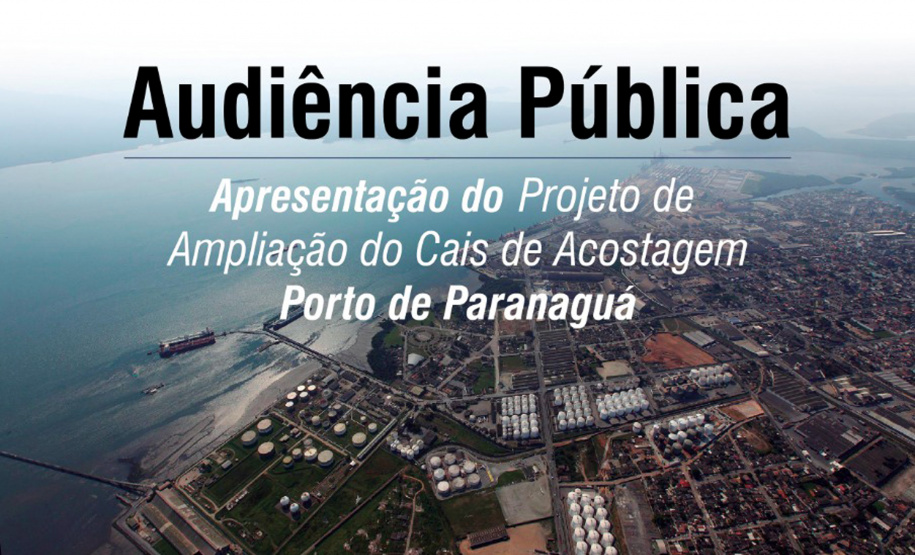 A Administração dos Portos de Paranaguá e Antonina (Appa) realiza no próximo dia 23, às 19h, a audiência pública para apresentação do projeto de ampliação do cais de acostagem do Porto de Paranaguá. - Paranaguá, 07/01/2019 - Foto: Divulgação APPA