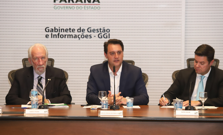 Governador Carlos Massa Ratinho Júnior durante reunião do secretariado. - Curitiba, 08/01/2019 - Foto: Rodrigo Félix Leal