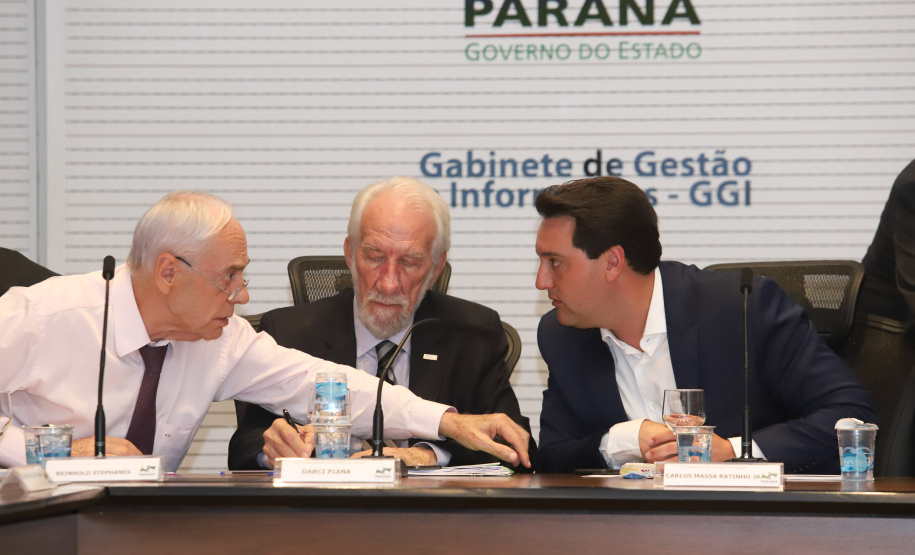 Governador Carlos Massa Ratinho Júnior durante reunião do secretariado. - Curitiba, 08/01/2019 - Foto: Rodrigo Félix Leal