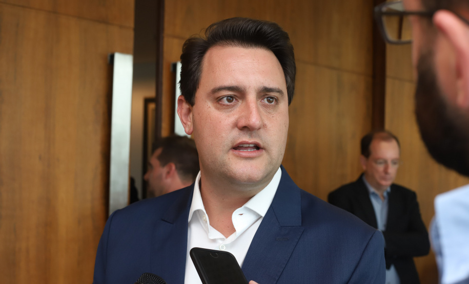 Governador Carlos Massa Ratinho Júnior durante reunião com representantes do setor produtivo de Londrina e região, no Palácio Iguaçu. -  Curitiba, 08/01/2019  -  Foto: Rodrigo Félix Leal