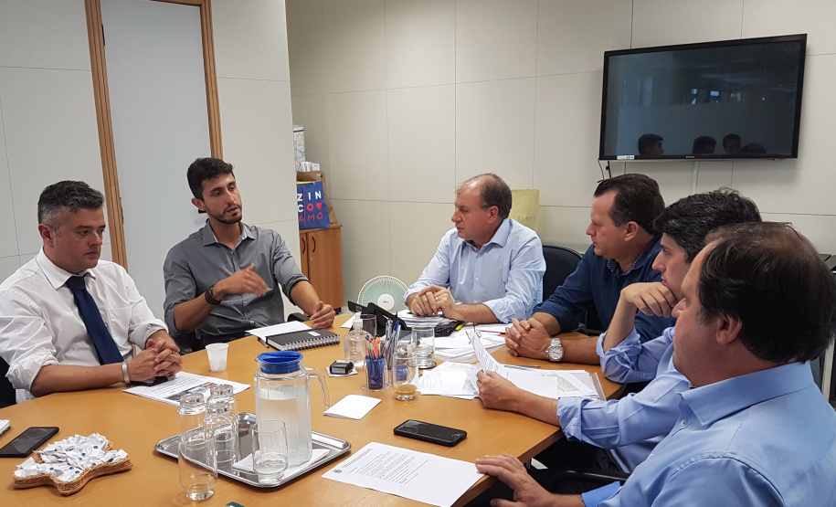 A aprovação do programa Paraná Urbano III foi o foco da reunião entre dos secretários de Estado do Desenvolvimento Urbano, João Carlos Ortega, e do Planejamento, Valdemar Bernardo Jorge.  Curitiba, 09/01/2019  -  Foto: Divulgação SEDU