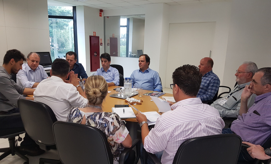 A aprovação do programa Paraná Urbano III foi o foco da reunião entre dos secretários de Estado do Desenvolvimento Urbano, João Carlos Ortega, e do Planejamento, Valdemar Bernardo Jorge.  Curitiba, 09/01/2019  -  Foto: Divulgação SEDU