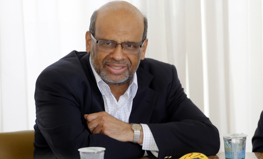 O secretário da Fazenda Renê de Oliveira Garcia Junior, detalha em entrevista coletiva a situação das contas do Estado, do novo SIAF, Sistema de Gestão Financeira do Governo e as medidas que vem adotando. - Curitiba, 10-01-19.Foto: Arnaldo Alves / ANPr.