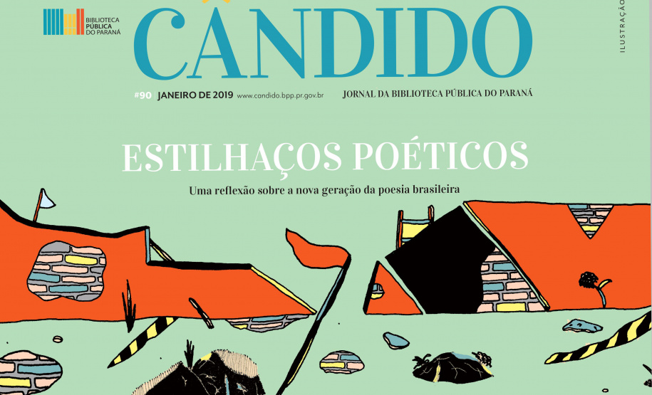 Nova geração de poetas brasileiros é destaque da edição de janeiro do Cândido. Foto:Divulgação/SEEC