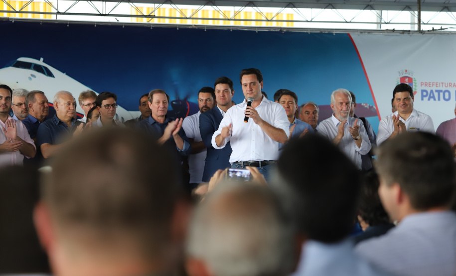 O governador Carlos Massa Ratinho Junior inaugura o Aeroporto Municipal Juvenal Loureiro Cardoso, de Pato Branco, no Sudoeste do Paraná.  -  Pato Branco, 10/01/2019  -  Foto: José Fernando Ogura/ANPr