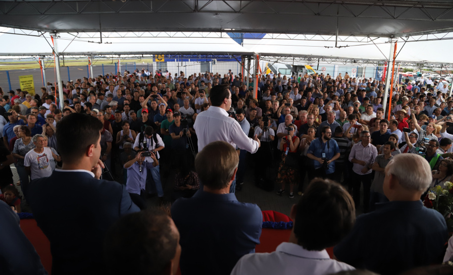 O governador Carlos Massa Ratinho Junior inaugura o Aeroporto Municipal Juvenal Loureiro Cardoso, de Pato Branco, no Sudoeste do Paraná.  -  Pato Branco, 10/01/2019  -  Foto: José Fernando Ogura/ANPr