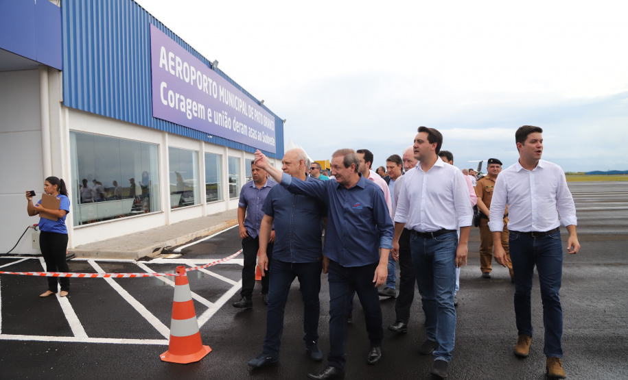 O governador Carlos Massa Ratinho Junior inaugura o Aeroporto Municipal Juvenal Loureiro Cardoso, de Pato Branco, no Sudoeste do Paraná.  -  Pato Branco, 10/01/2019  -  Foto: José Fernando Ogura/ANPr