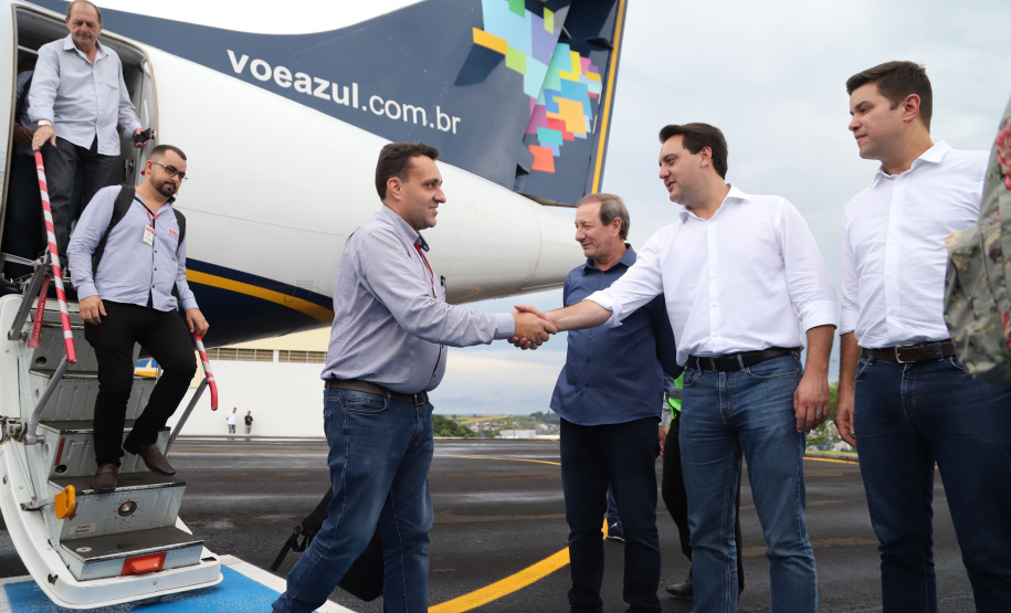 O governador Carlos Massa Ratinho Junior inaugura o Aeroporto Municipal Juvenal Loureiro Cardoso, de Pato Branco, no Sudoeste do Paraná.  -  Pato Branco, 10/01/2019  -  Foto: José Fernando Ogura/ANPr