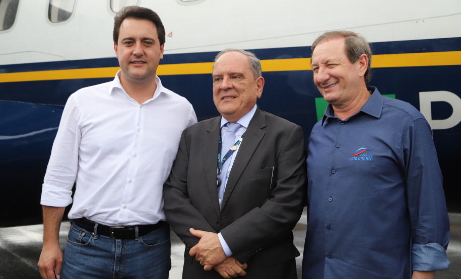 O governador Carlos Massa Ratinho Junior inaugura o Aeroporto Municipal Juvenal Loureiro Cardoso, de Pato Branco, no Sudoeste do Paraná.  -  Pato Branco, 10/01/2019  -  Foto: José Fernando Ogura/ANPr