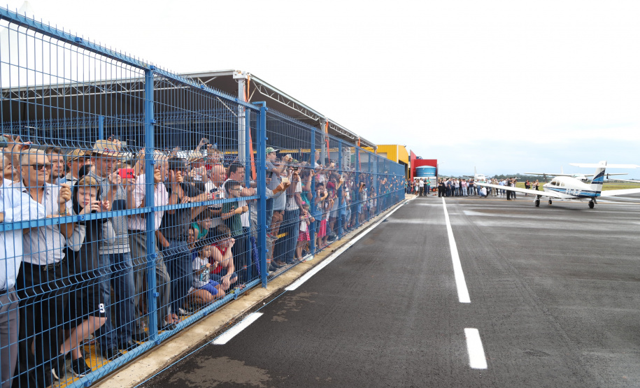 O governador Carlos Massa Ratinho Junior inaugura o Aeroporto Municipal Juvenal Loureiro Cardoso, de Pato Branco, no Sudoeste do Paraná.  -  Pato Branco, 10/01/2019  -  Foto: José Fernando Ogura/ANPr