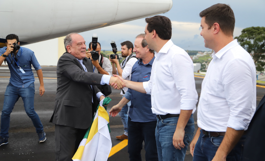 O governador Carlos Massa Ratinho Junior inaugura o Aeroporto Municipal Juvenal Loureiro Cardoso, de Pato Branco, no Sudoeste do Paraná.  -  Pato Branco, 10/01/2019  -  Foto: José Fernando Ogura/ANPr