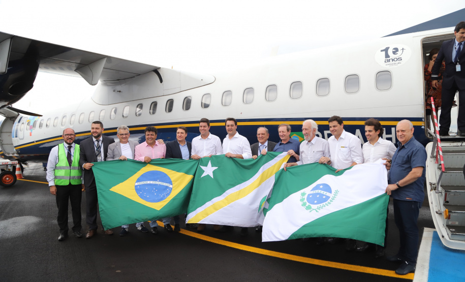 O governador Carlos Massa Ratinho Junior inaugura o Aeroporto Municipal Juvenal Loureiro Cardoso, de Pato Branco, no Sudoeste do Paraná.  -  Pato Branco, 10/01/2019  -  Foto: José Fernando Ogura/ANPr
