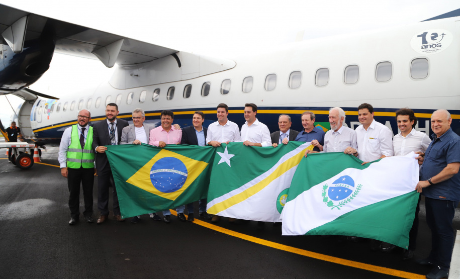 O governador Carlos Massa Ratinho Junior inaugura o Aeroporto Municipal Juvenal Loureiro Cardoso, de Pato Branco, no Sudoeste do Paraná.  -  Pato Branco, 10/01/2019  -  Foto: José Fernando Ogura/ANPr
