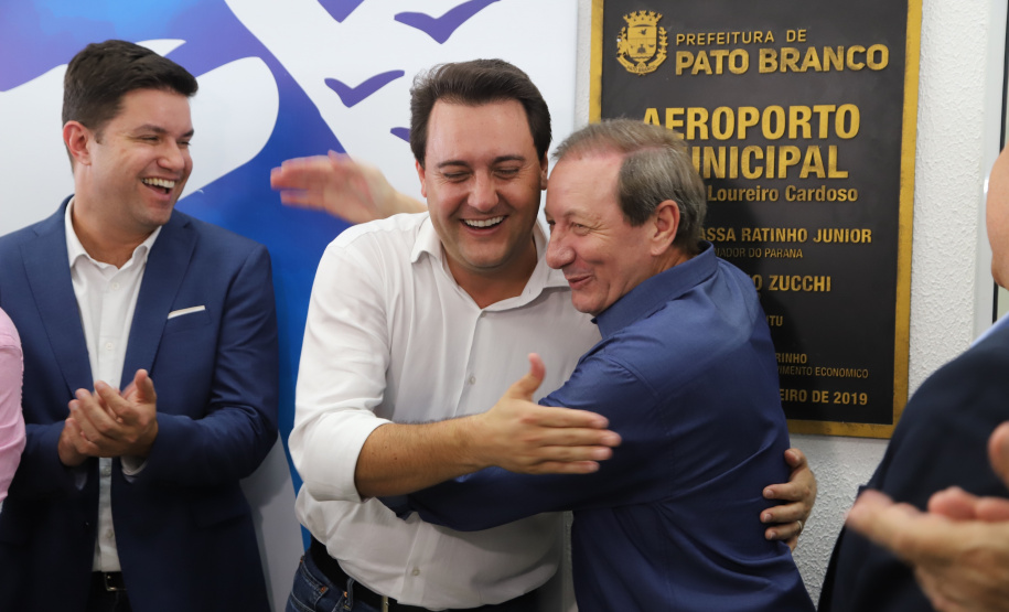 O governador Carlos Massa Ratinho Junior inaugura o Aeroporto Municipal Juvenal Loureiro Cardoso, de Pato Branco, no Sudoeste do Paraná.  -  Pato Branco, 10/01/2019  -  Foto: José Fernando Ogura/ANPr
