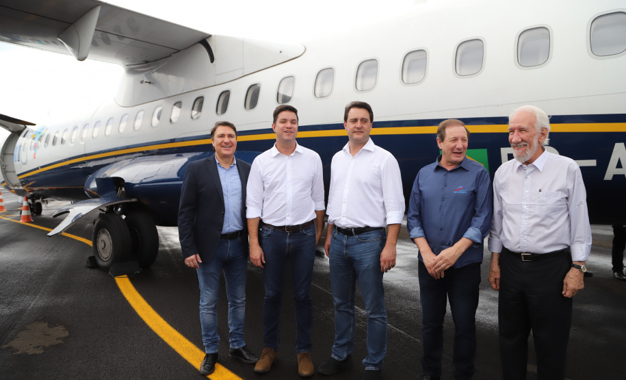 O governador Carlos Massa Ratinho Junior inaugura o Aeroporto Municipal Juvenal Loureiro Cardoso, de Pato Branco, no Sudoeste do Paraná.  -  Pato Branco, 10/01/2019  -  Foto: José Fernando Ogura/ANPr