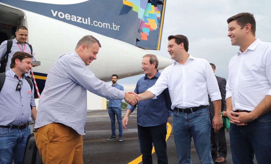 O governador Carlos Massa Ratinho Junior inaugura o Aeroporto Municipal Juvenal Loureiro Cardoso, de Pato Branco, no Sudoeste do Paraná.  -  Pato Branco, 10/01/2019  -  Foto: José Fernando Ogura/ANPr