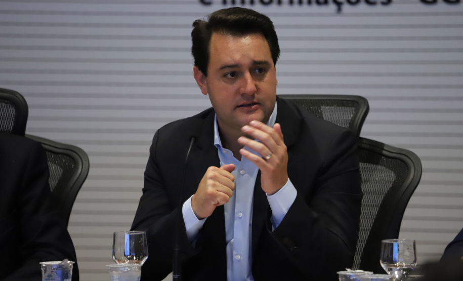 Governador Carlos Massa Ratinho Júnior, durante reunião com a equipe de governo. Curitiba, 15/01/2019 - Foto: José Fernando Ogura/ANPr