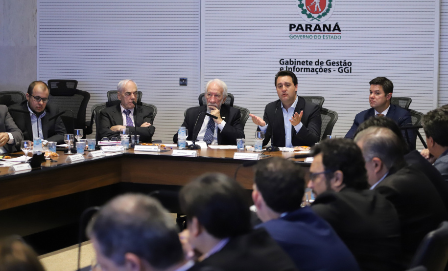Governador Carlos Massa Ratinho Júnior, durante reunião com a equipe de governo. Curitiba, 15/01/2019 - Foto: José Fernando Ogura/ANPr