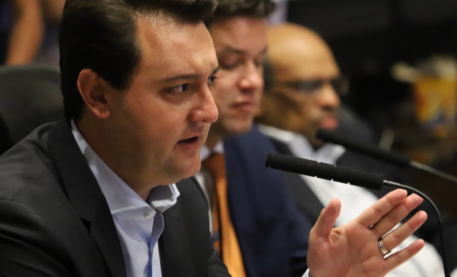 Governador Carlos Massa Ratinho Júnior, durante reunião com a equipe de governo. Curitiba, 15/01/2019 - Foto: José Fernando Ogura/ANPr