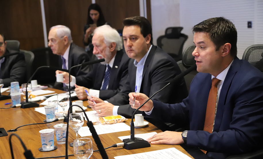 Governador Carlos Massa Ratinho Júnior, durante reunião com a equipe de governo. Curitiba, 15/01/2019 - Foto: José Fernando Ogura/ANPr