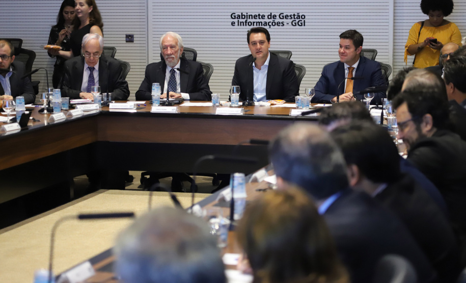 Governador Carlos Massa Ratinho Júnior, durante reunião com a equipe de governo. Curitiba, 15/01/2019 - Foto: José Fernando Ogural/ANPr