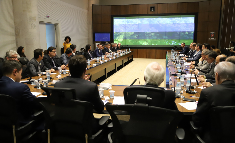 Governador Carlos Massa Ratinho Júnior, durante reunião com a equipe de governo. Curitiba, 15/01/2019 - Foto: José Fernando Ogura/ANPr