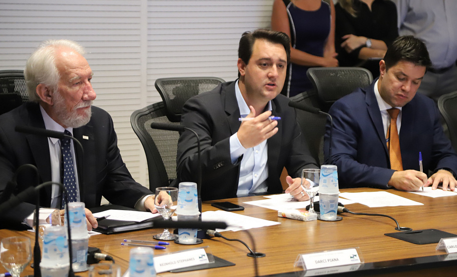 Governador Carlos Massa Ratinho Júnior, durante reunião com a equipe de governo. Curitiba, 15/01/2019 - Foto: José Fernando Ogura/ANPr