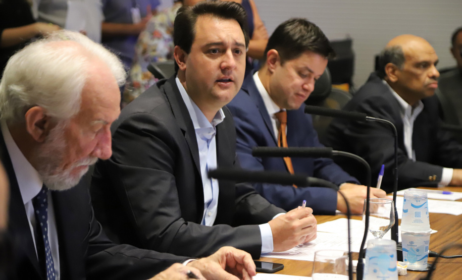Governador Carlos Massa Ratinho Júnior, durante reunião com a equipe de governo. Curitiba, 15/01/2019 - Foto: José Fernando Ogura/ANPr