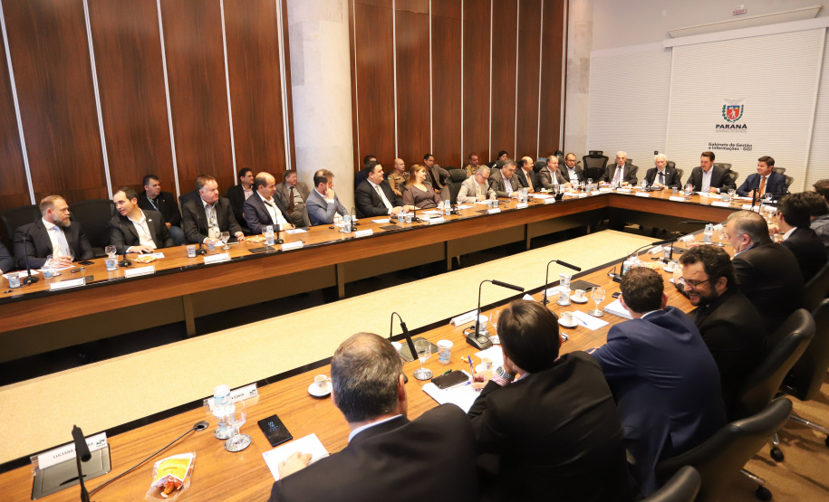 Governador Carlos Massa Ratinho Júnior, durante reunião com a equipe de governo. Curitiba, 15/01/2019 - Foto: Rodrigo Felix Leal/ANPr