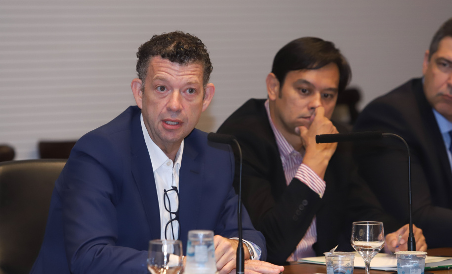 Governador Carlos Massa Ratinho Júnior, durante reunião com a equipe de governo. Curitiba, 15/01/2019 - Foto: Rodrigo Felix Leal/ANPr